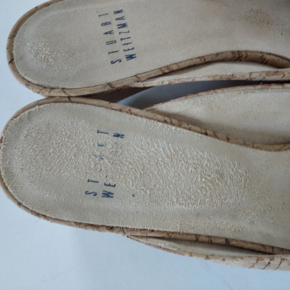 Stuart Weitzman Cork Mules sz 7.5 - Picture 6 of 6